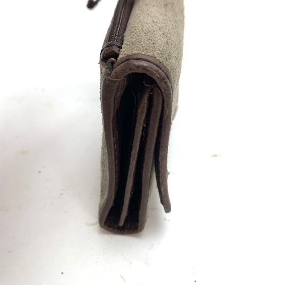 FOSSIL Genuine Leather Wallet Tri-Fold Suede Cards - Picture 10 of 16